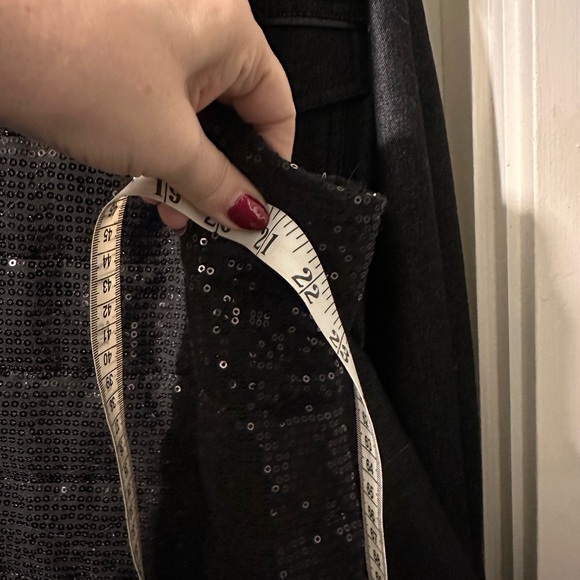 CHICOS Black sequin Size 2 puffer Vest, Women’s, - Picture 10 of 14